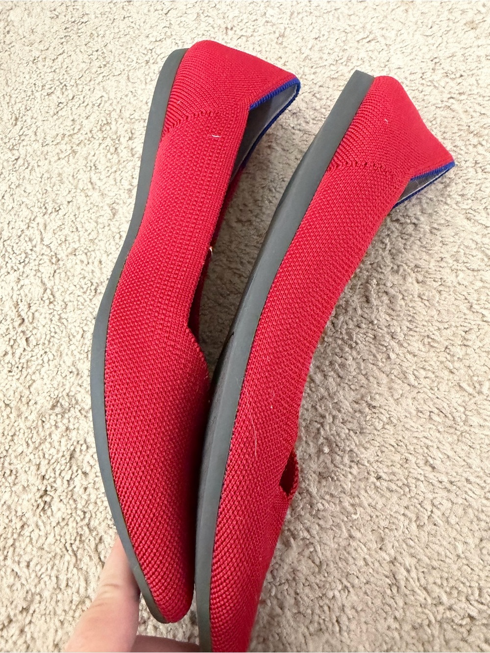 Rothy’s red point flats size 10.5 - Picture 5 of 10